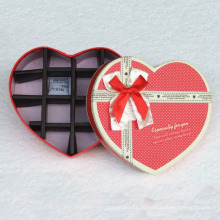 Коробка шоколадная с сердечком и разделителем для бумаги
